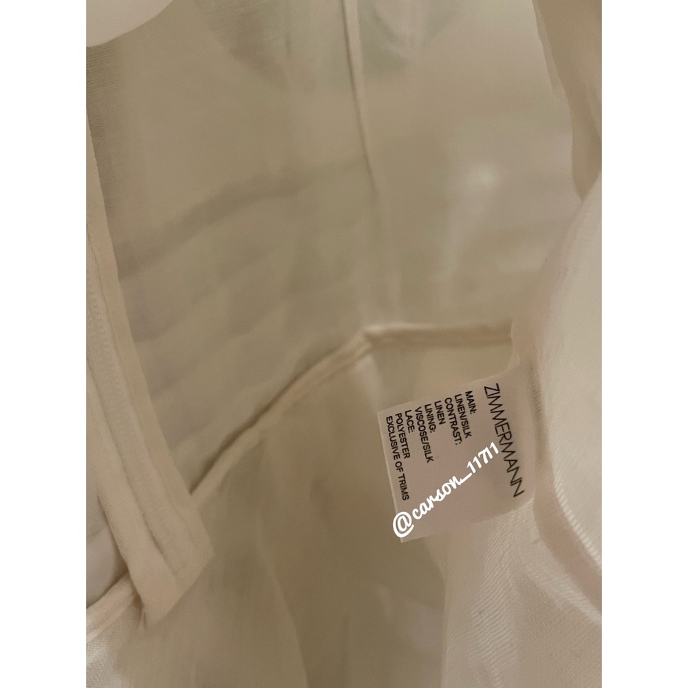 Zimmermann Whitewave Doily Mini Dress AU2 - Picture 7 of 15